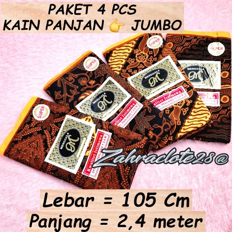 PAKET KAIN PANJANG JUMBO , KAIN BATIK PANJANG 2,4 METER