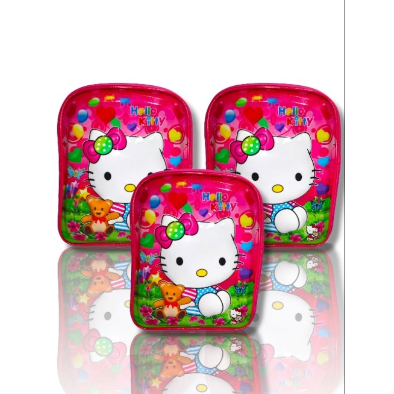 Tas Anak sekolah Tas Karakter Hello Kitty Timbul 3D Ber LED