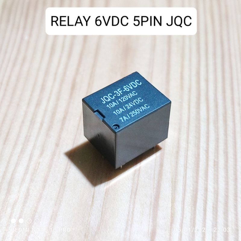 RELAY 6VDC 6V 5Pin 5P JQC