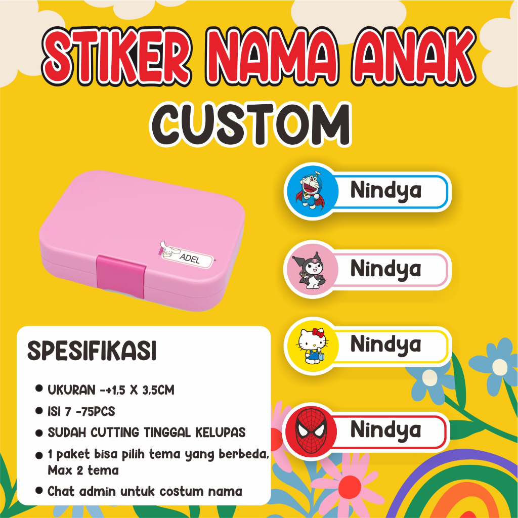 

stiker nama anak part 2