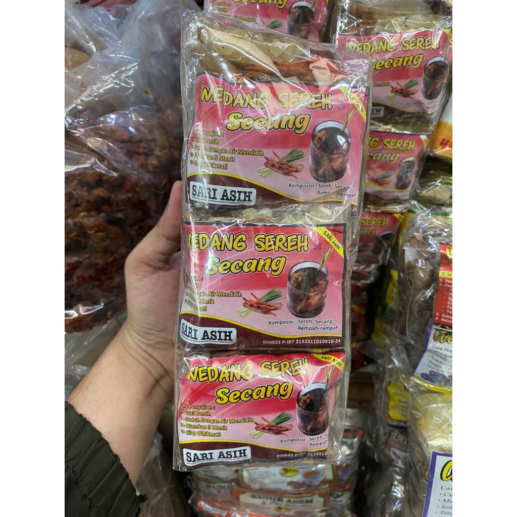 

Wedang Sereh Secang Sari Asih Khas Solo (1 Pack isi 10 Bks)