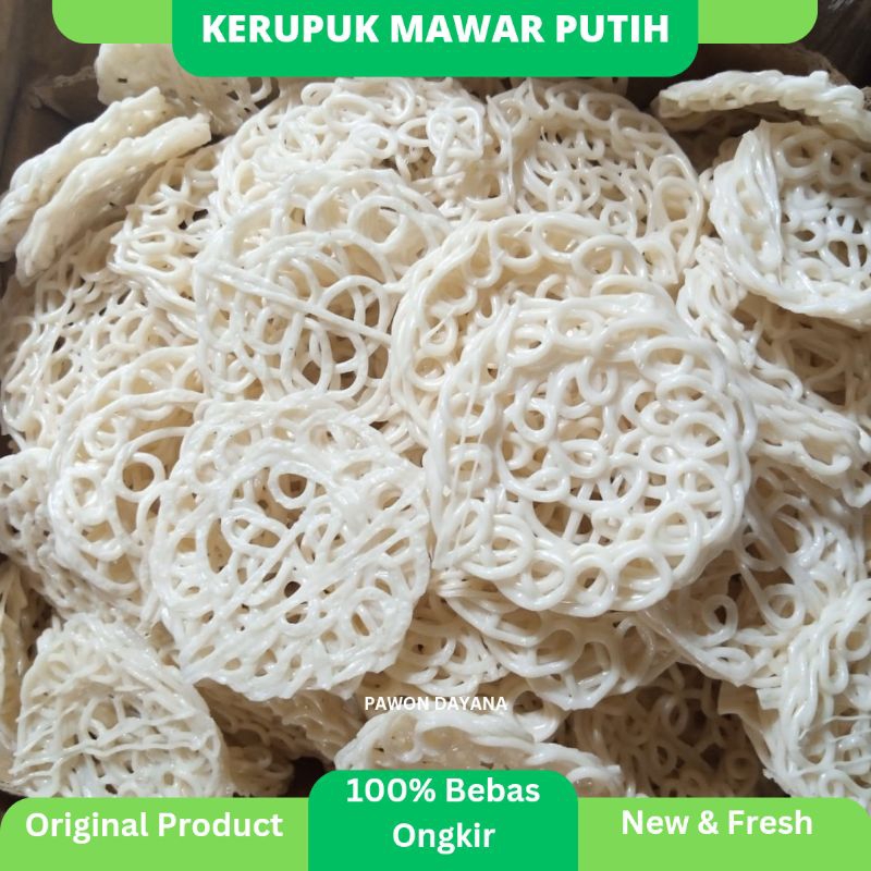 

Kerupuk Mawar Putih Besar Mentah / Kerupuk Seblak Mawar Putih / Kerupuk Keriting / Kerupuk Kembang