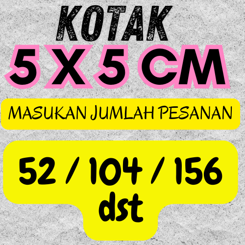 

STIKER LABEL / STIKER KOTAK / 5x5 / STIKER PRODUK