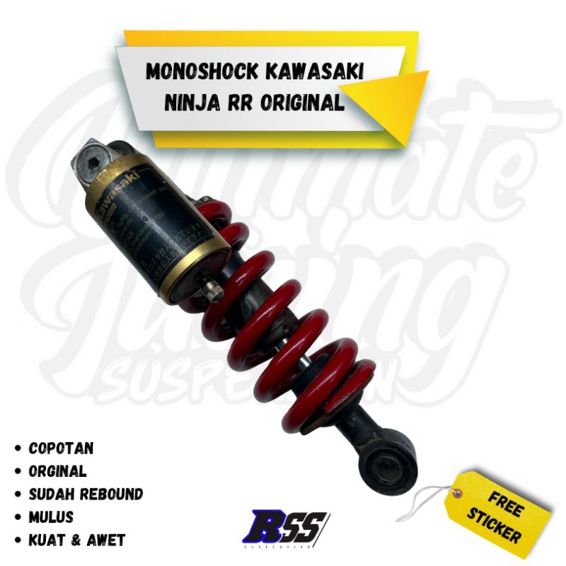 mono shock ninja RR original , shock belakang ninja RR original,original rear suspension ninja RR