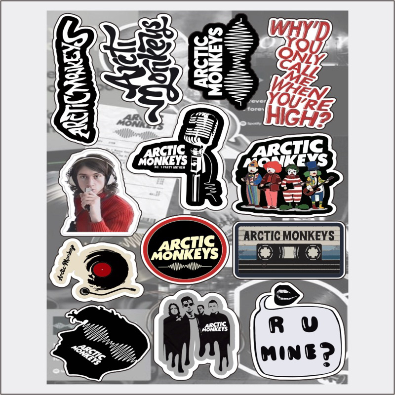 

Stiker Arctic Monkeys Band | Stiker Astetich Band / Stiker Tumbrl, Stiker Laptop