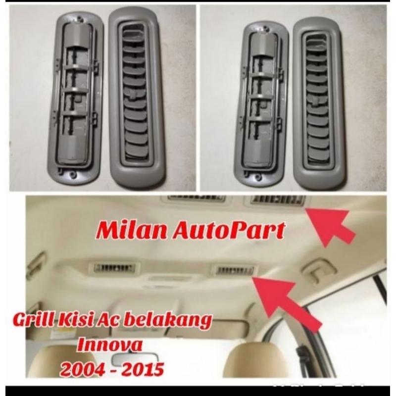 Grill Gril Kisi Kisi Ac belakang Innova lama double blower 2004 2005 2006 2007 2008 2009 2010 2011 2