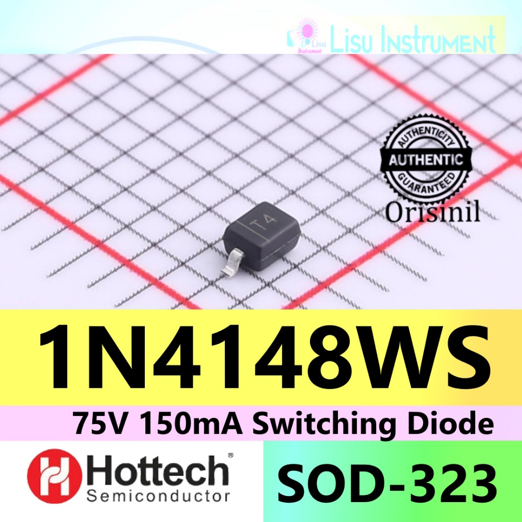 1N4148WS 1N4148 75V 150mA T4 Switching Diode SOD-323 Hottech ORIGINAL