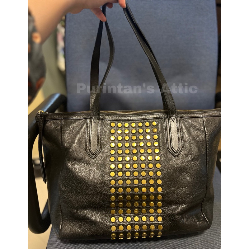 Fossil Sydney Studded Tote Bag (preloved)