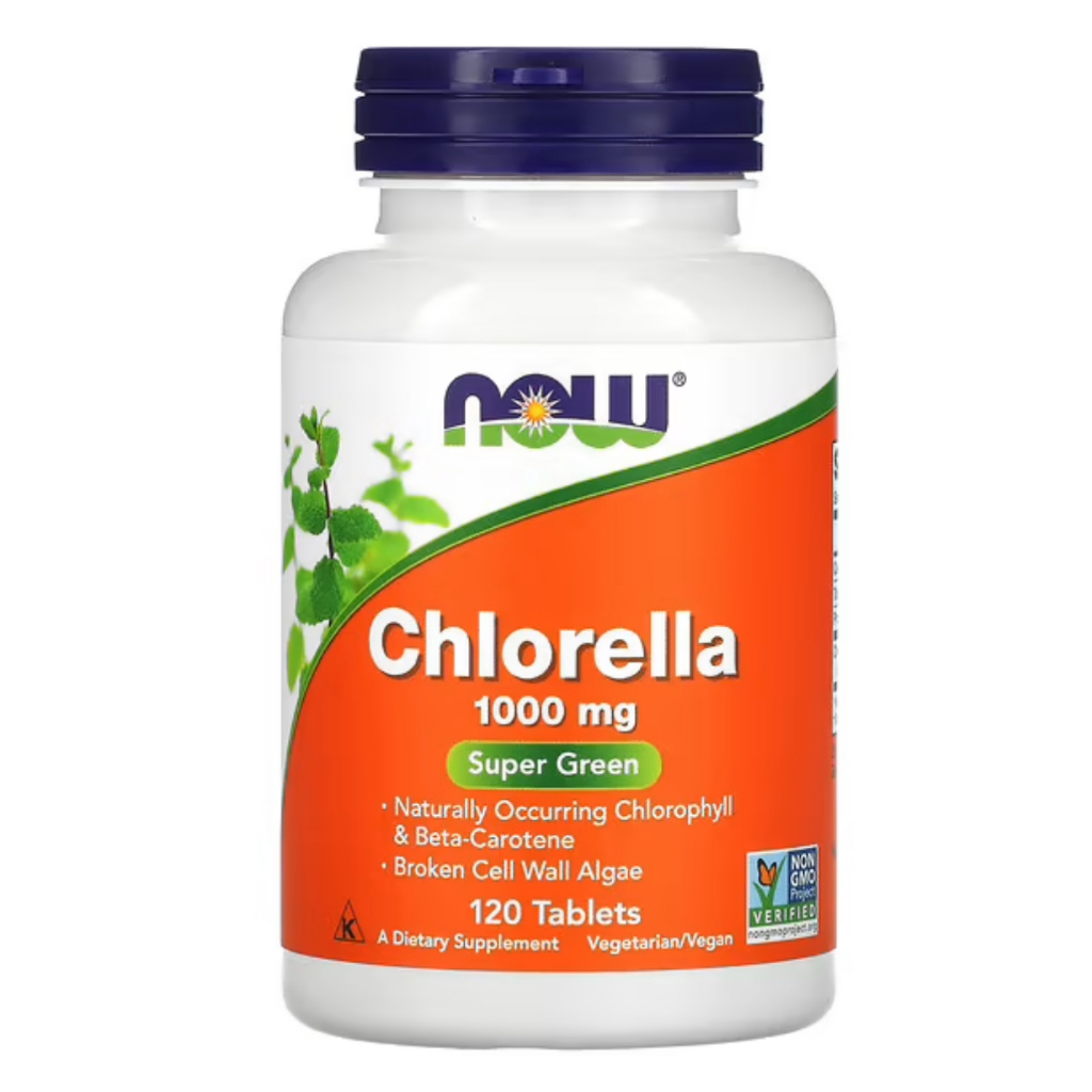 NOW FOODS CHLORELLA 1000 mg 120 Tablets [EXPIRY:11/2025]