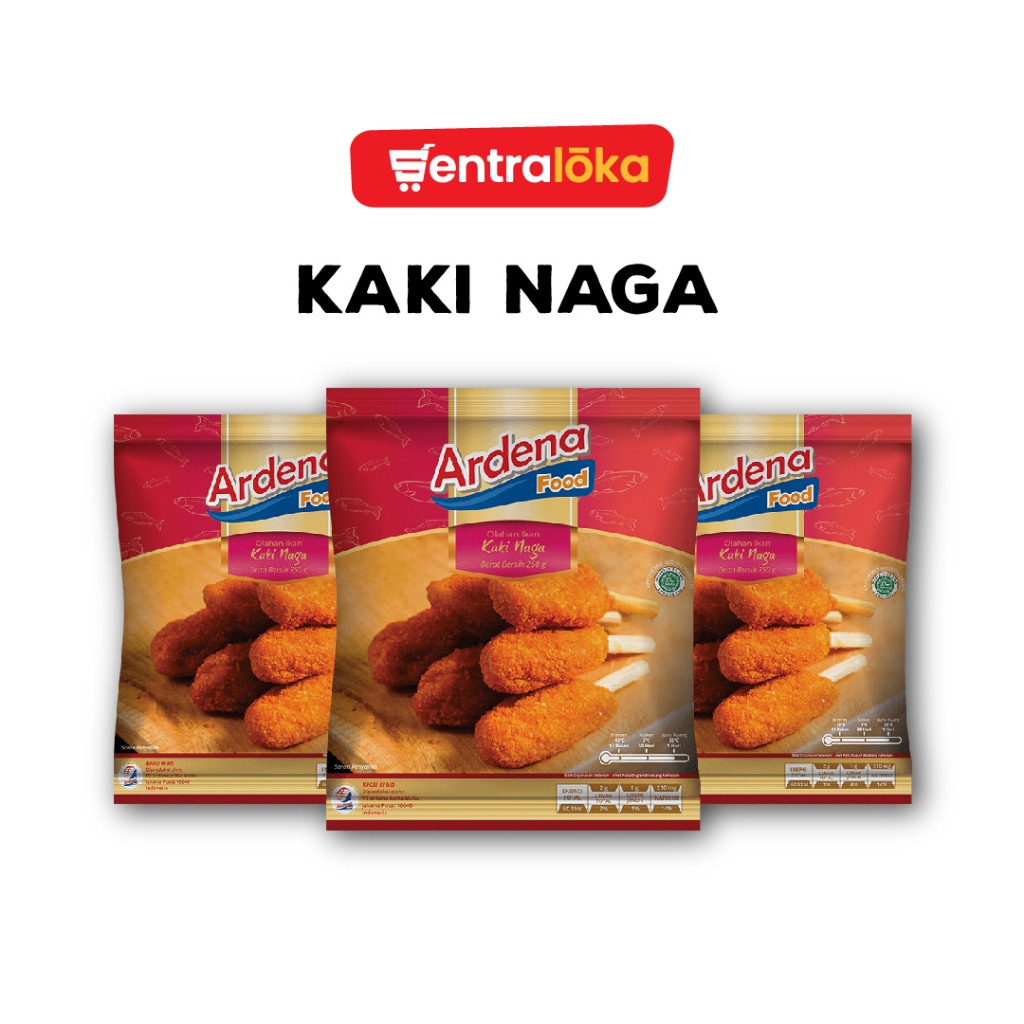 

Ardena Food - Olahan Ikan Berbentuk Kaki Naga 250g & 500g