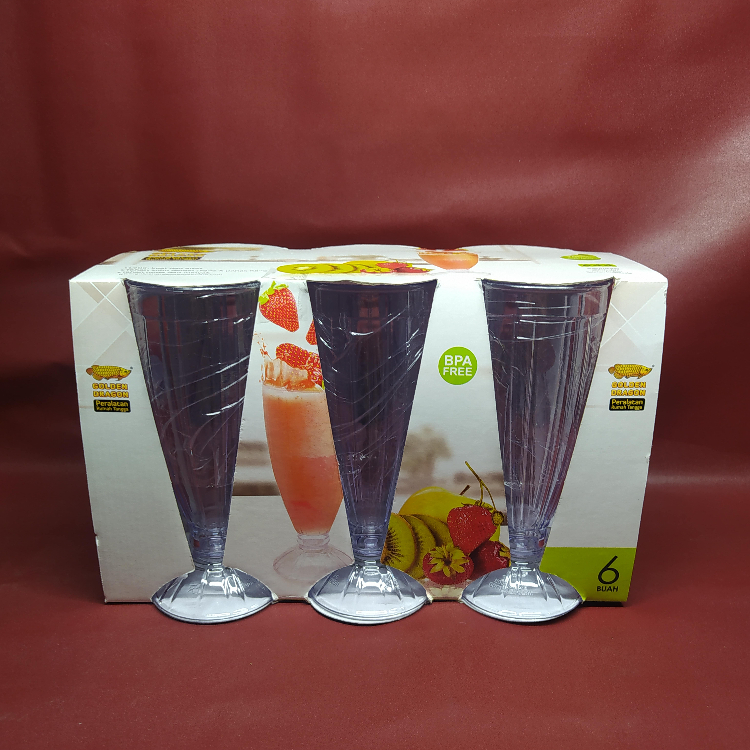 Gelas Jus Bening Melamin Golden Dragon (Original) 844