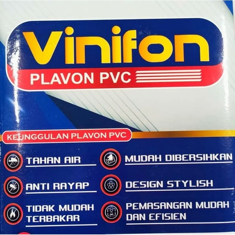 Dekorasi Rumah Panel Plafon PVC Vinifon Mudah Dipasang (Jual Per-Dus Isi 15 Lembar) Series 7