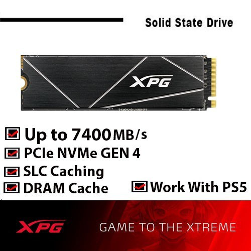 SSD Adata XPG Gammix S70 Blade 1TB - NVMe Gen4 SSD 1TB Adata S70 Blade