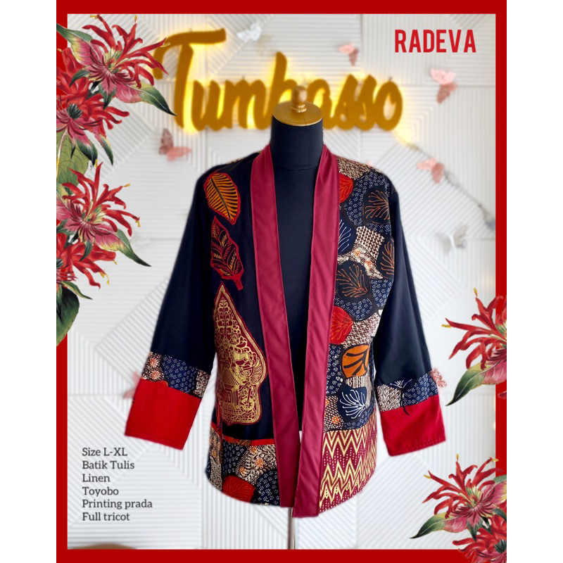 Radeva- Outer batik atasan pria wanita premium by Tumbasso.id cardigan rompi