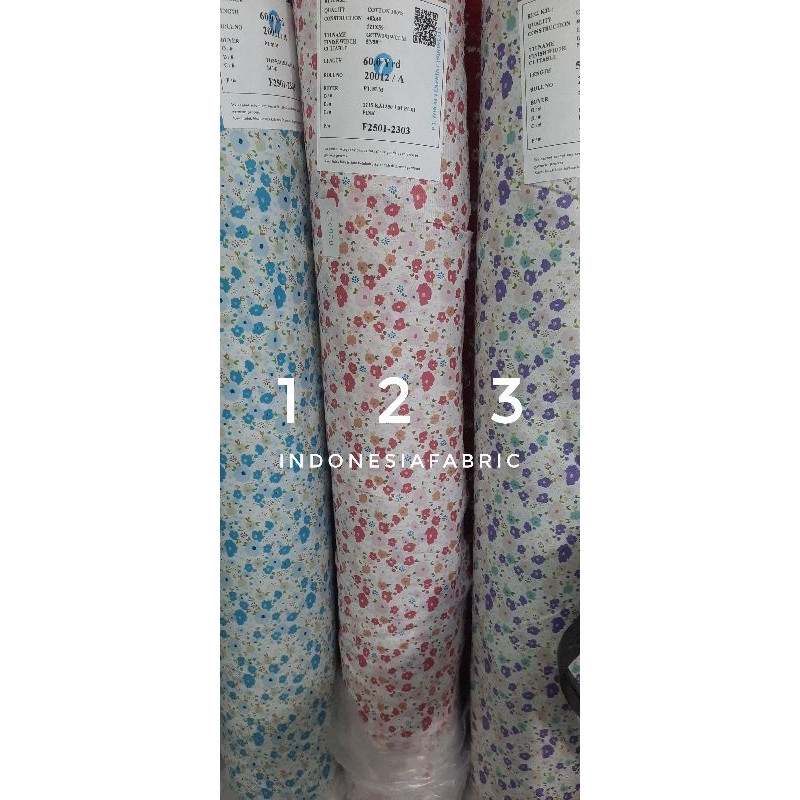Kain Katun Jepang motif KJ452 tokai senko ori japan design bahan gamis tunik mukena kemeja koko sera