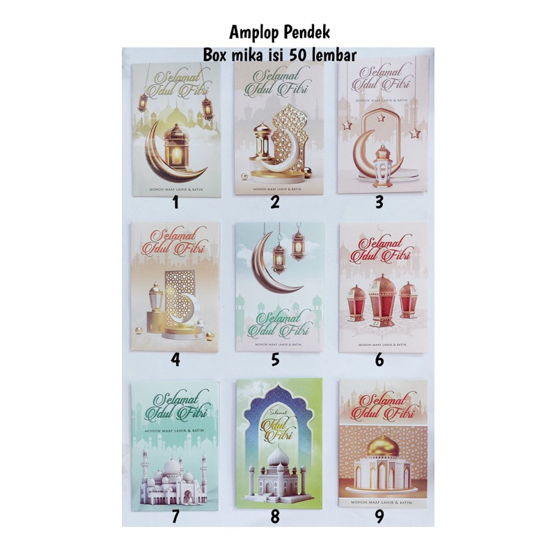 

Amplop Lebaran Idul Fitri Gambar Islamic - Isi 50 pcs Murah Meriah - Angpao Hari Raya Lebaran Kekinian