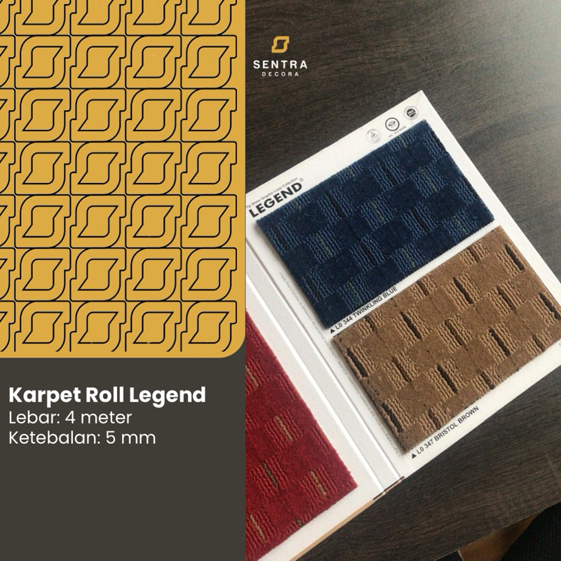 Dekorasi Lantai Karpet Roll Legend Motif - Karpet Roll tebal 5 mm / Karpet Roll / Karpet Lantai / Ha