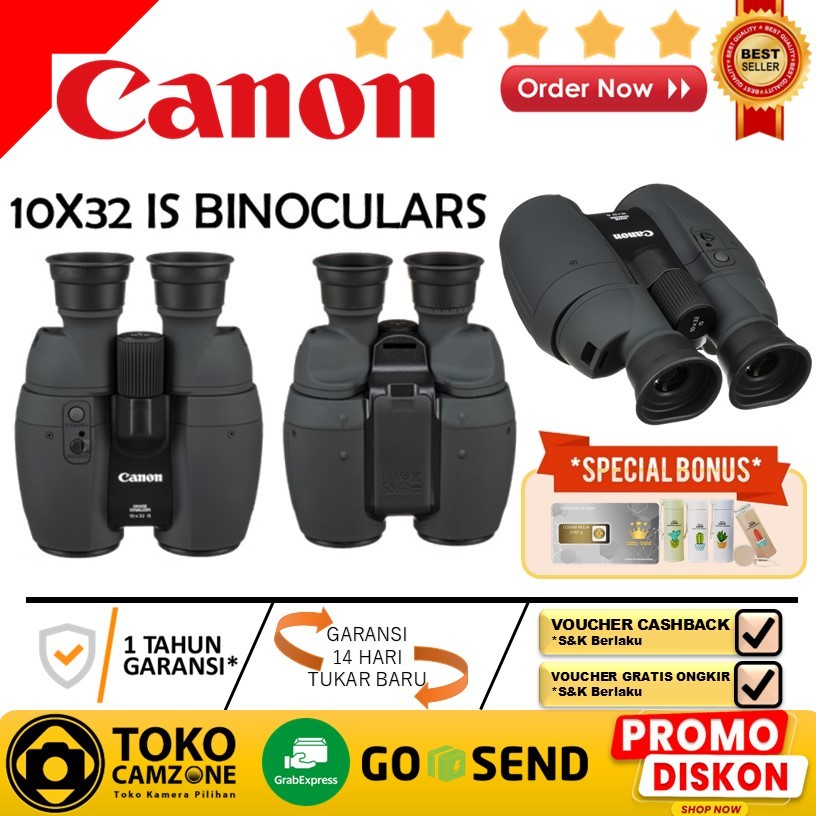 Canon 10x32 IS Image Stabilized Binoculars Teropong Canon Binocular