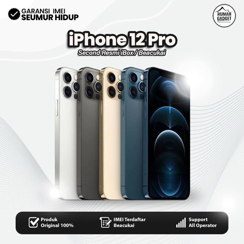 IPHONE 12 PRO 128/256/512GB Second Bergaransi Resmi