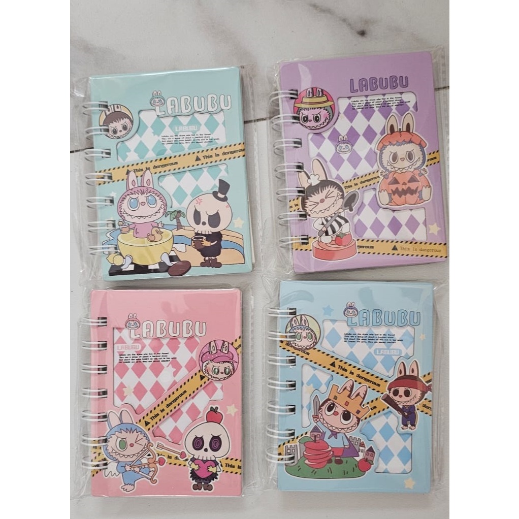 

Notebook Mini A7 Buku Kecil Catatan Alat Tulis Sekolah Scrapbook Motif Labubu