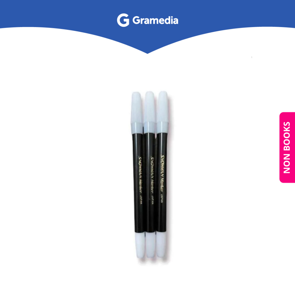 

Gramedia Surabaya - SNOWMAN SIGN PEN PW-1A BLACK/3PC