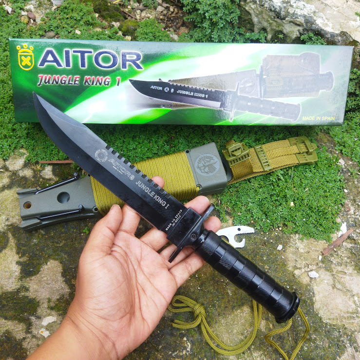 Pisau Survival Jungle King 1 Camping Bushcraft