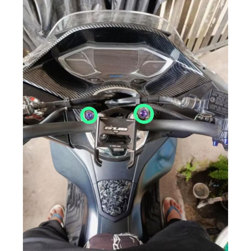 Baud titanium cover stang pcx 150/160 original vietnam (2biji)