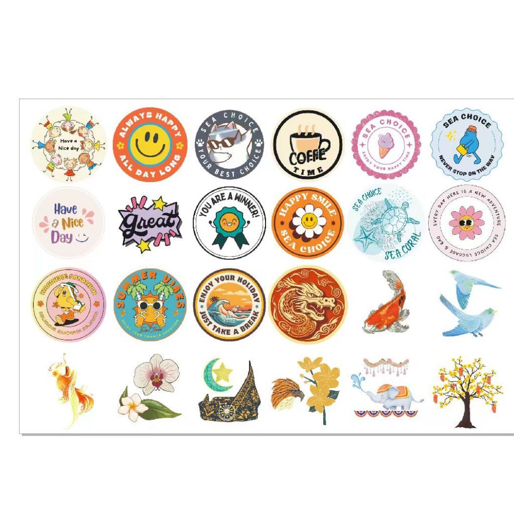 

SEA CHOICE stiker bagasi PVC, stiker perekat diri PVC