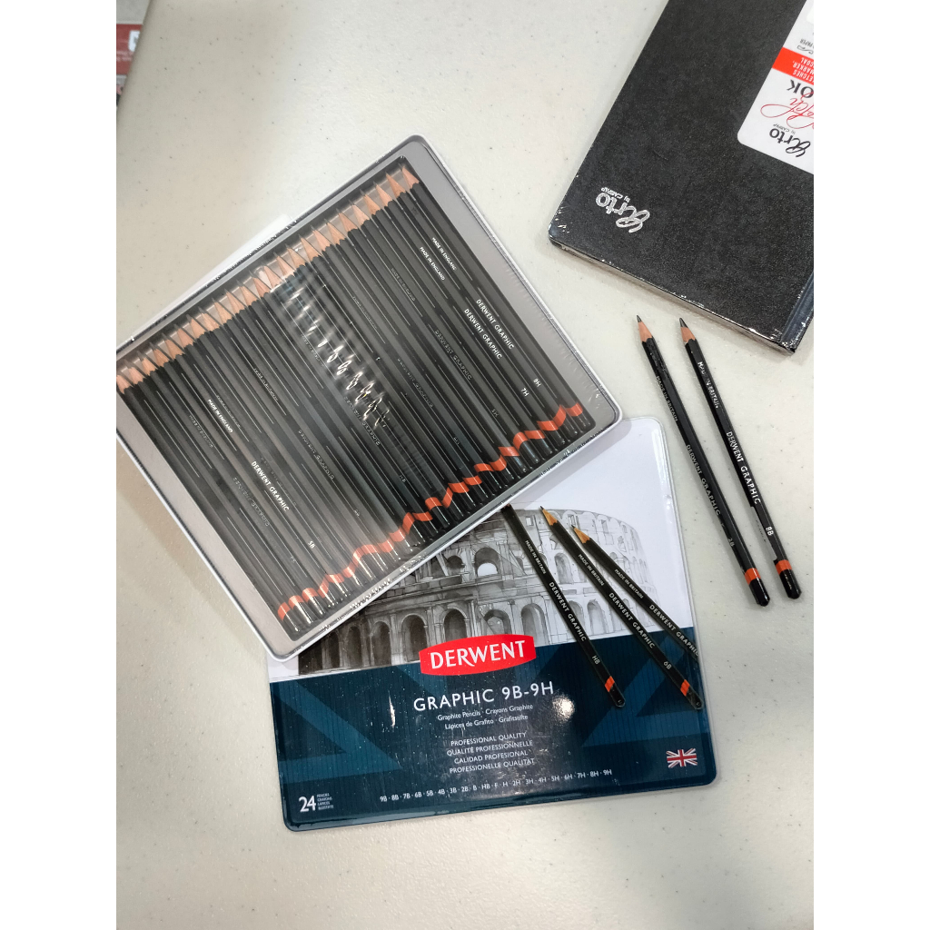 

Gramedia Tunjungan : Derwent Graphic Pencils 24 Metal Tin Set