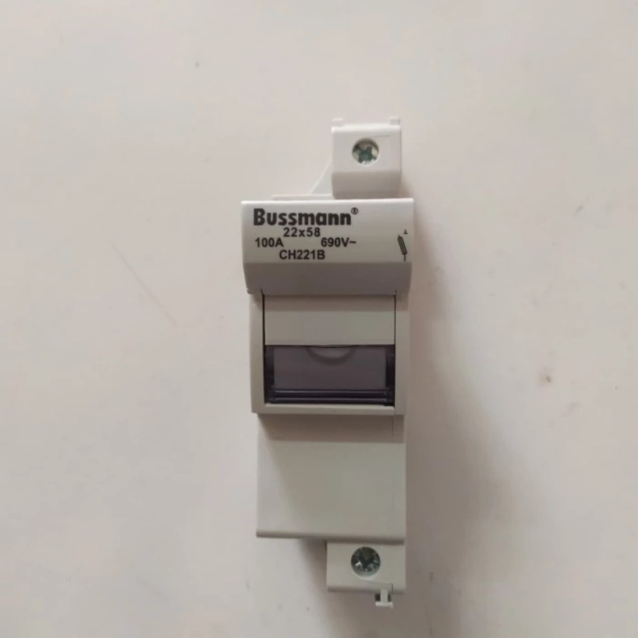 FUSE HOLDER CH221B 22x58 MAX 100A 690V BUSSMANN CH221B 22×58 100A 690V