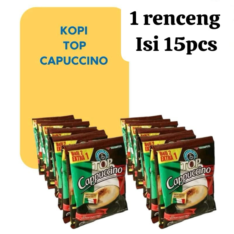 

RB [1 dus isi 12 renceng x 15pcs] kopi Top cappucino