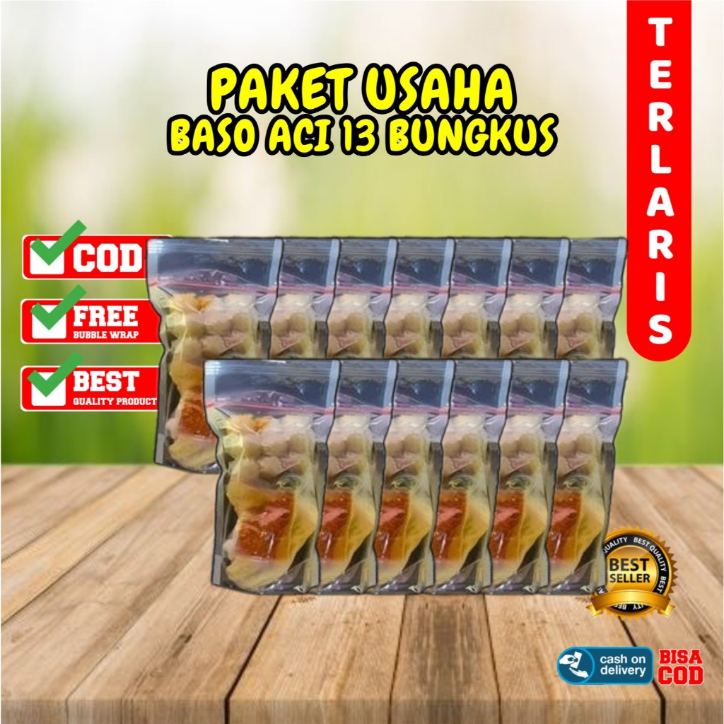 

PAKET BASO ACI 13 BUNGKUS PAKET USAHA HOTPOT INSTAN food kaldu Pedas