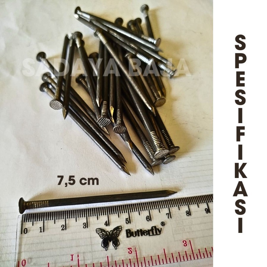 PAKU KAYU 3 INCH / PAKU 7,5CM / PAKU TRIPLEK / PER KG / PER DUS GROSIR