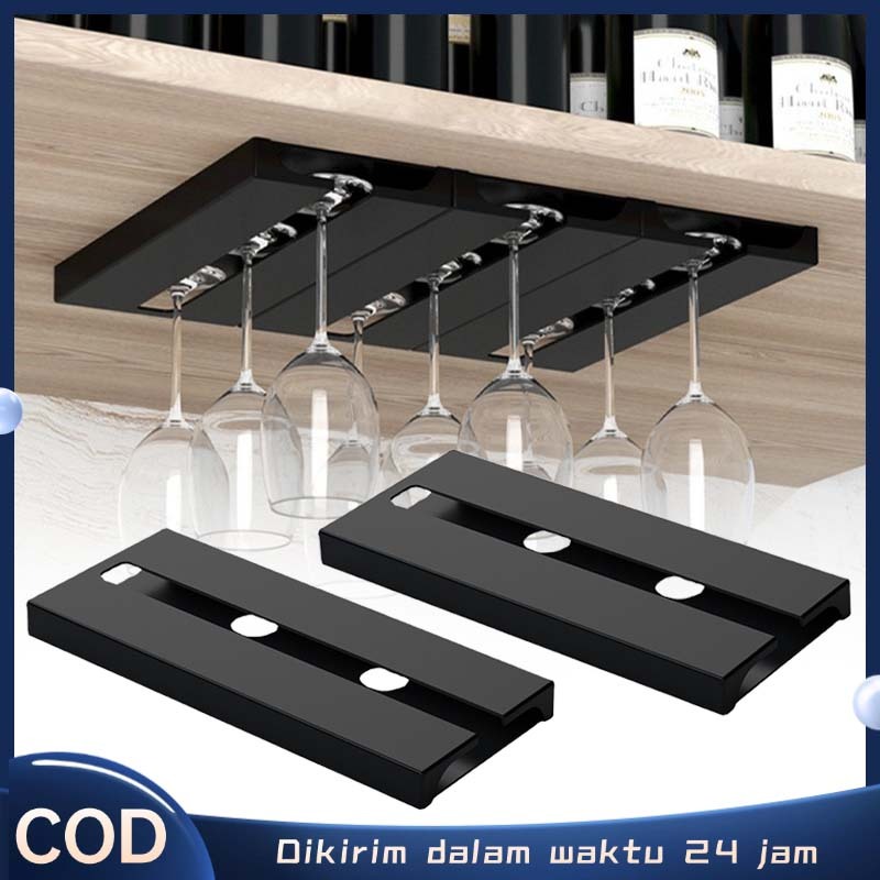 2pcs Rak Gelas Wine Gantungan Gelas Wine Holder Wine Glasses Rak Gelas Gantungan Free