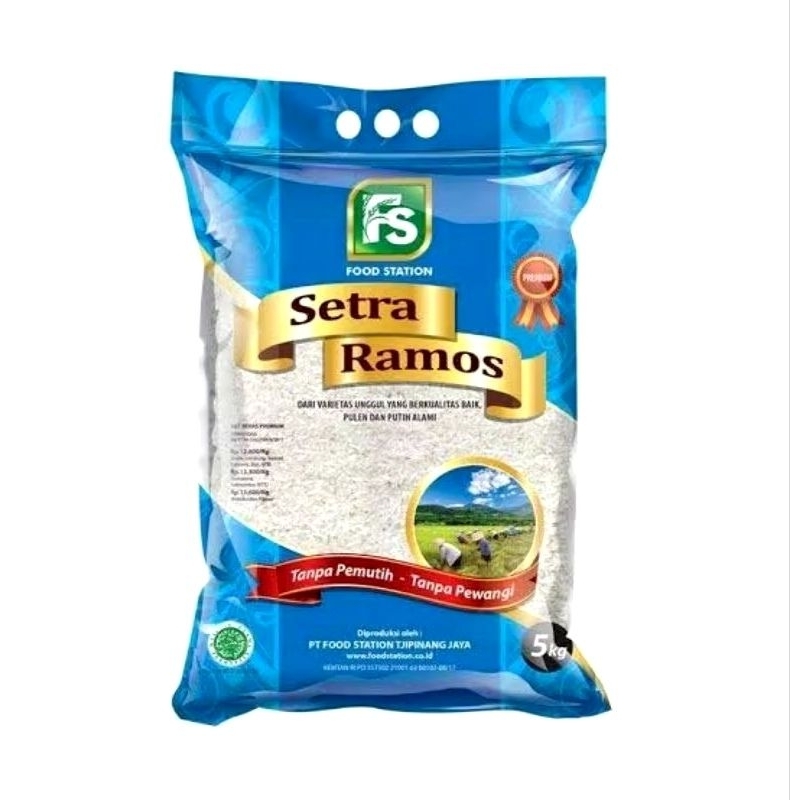 

beras premium merk setra Ramos5kg