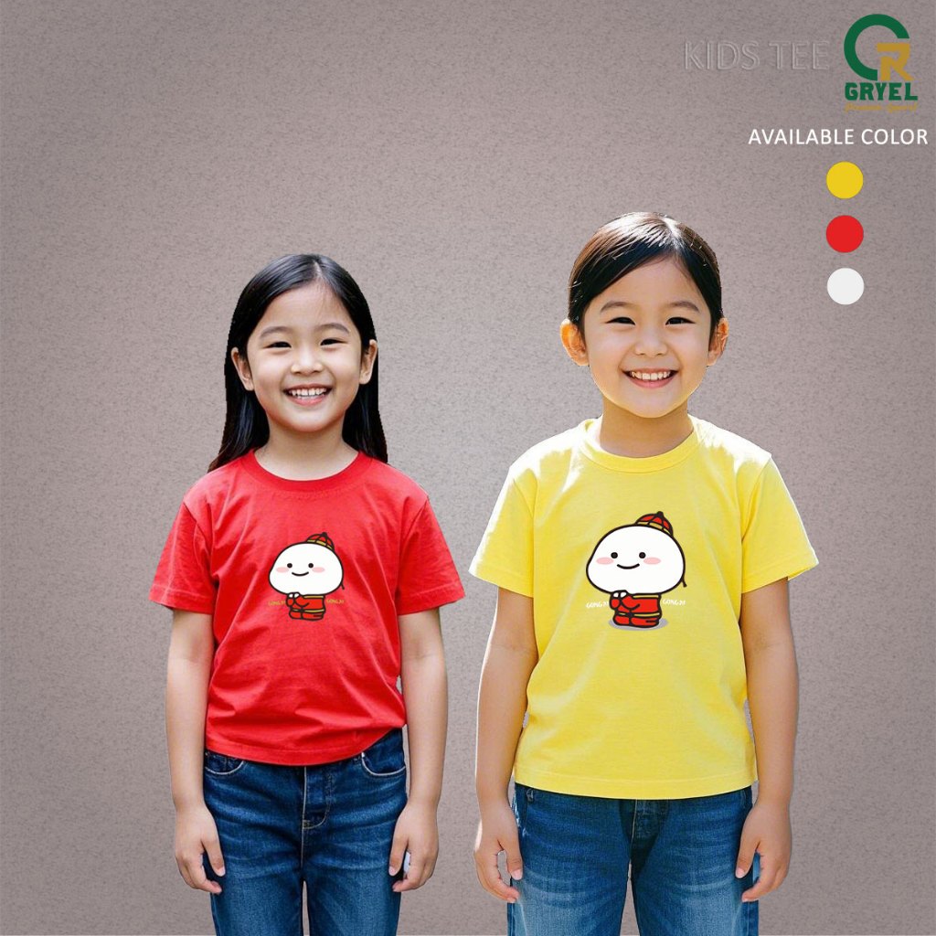 Baju Atasan Kaos Anak Pentol Gong XXI CNY Imlek