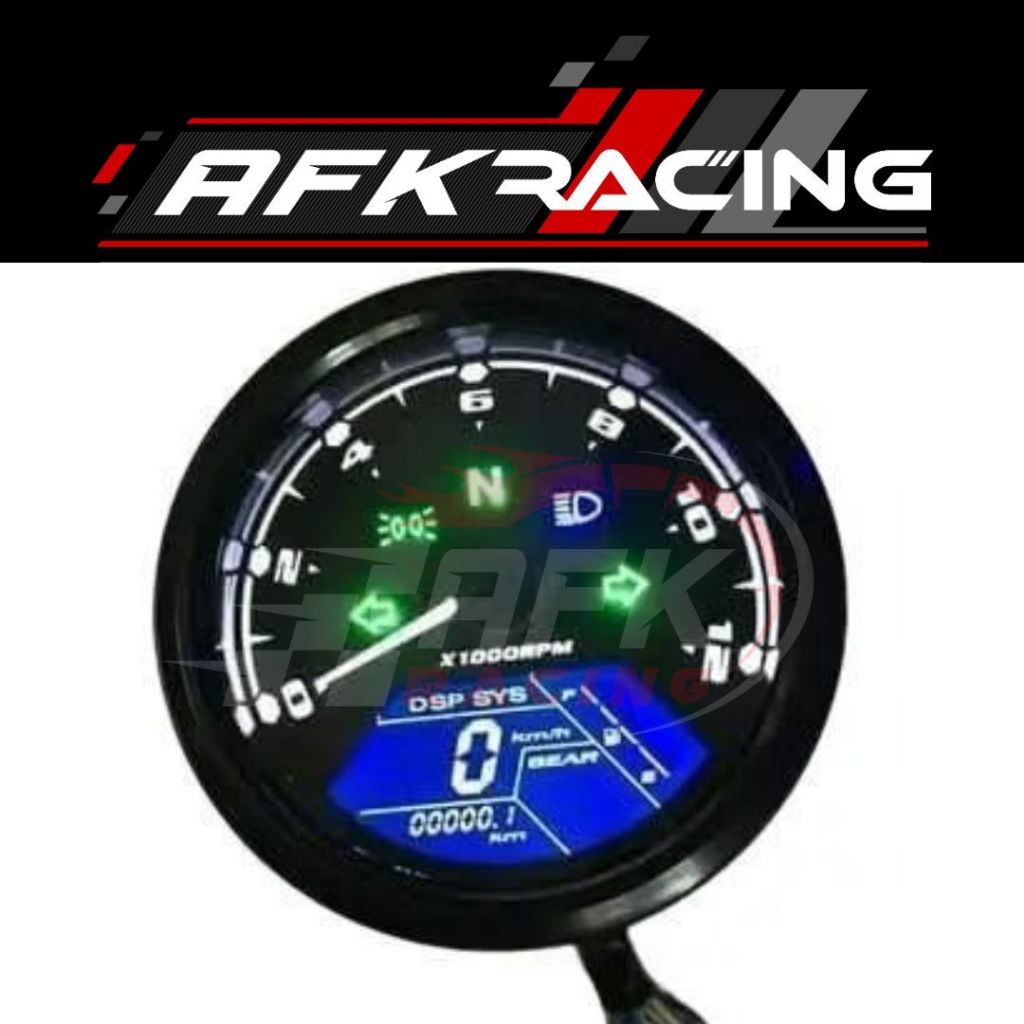 speedometer gauge meter LED LCD spidometer kilometer bulat digital BABON GNB universal segala jenis 