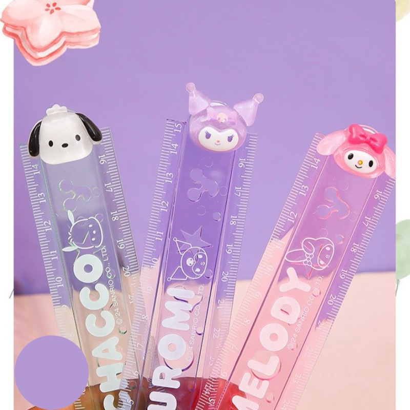 

Penggaris Motif Sanrio Ruler Lipat Kuromi Pochacco Melody #t0