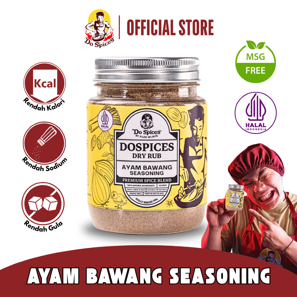 

Do Spices Healthy Dry Rub Bumbu Marinasi Rendah Kalori [Ayam Bawang Seasoning] Rempah-Rempah