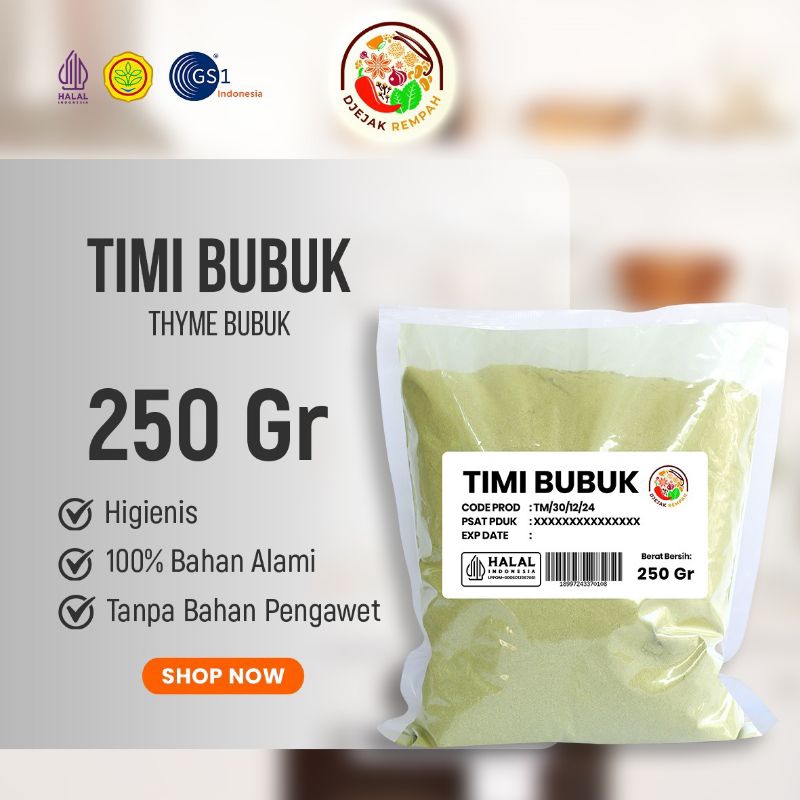 Brothoaly Thyme Bubuk/Thyme Powder (Kemasan 100 Gr - 500 Gr)