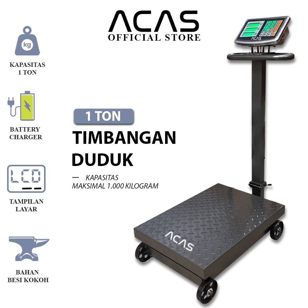 ACAS Tcs - F1000 / 1 Ton Timbangan Duduk Digital