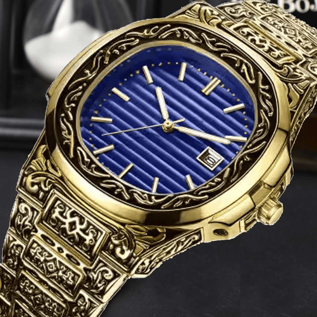 Jam Tangan Kasual Formal Pria Model Batik Gaya Retro Klasik Stainless Tahan Air Original Premium Kal