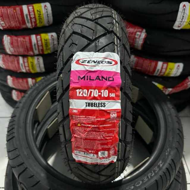 Ban Zeneos 120/70-10 Milano Tubeless ring 10