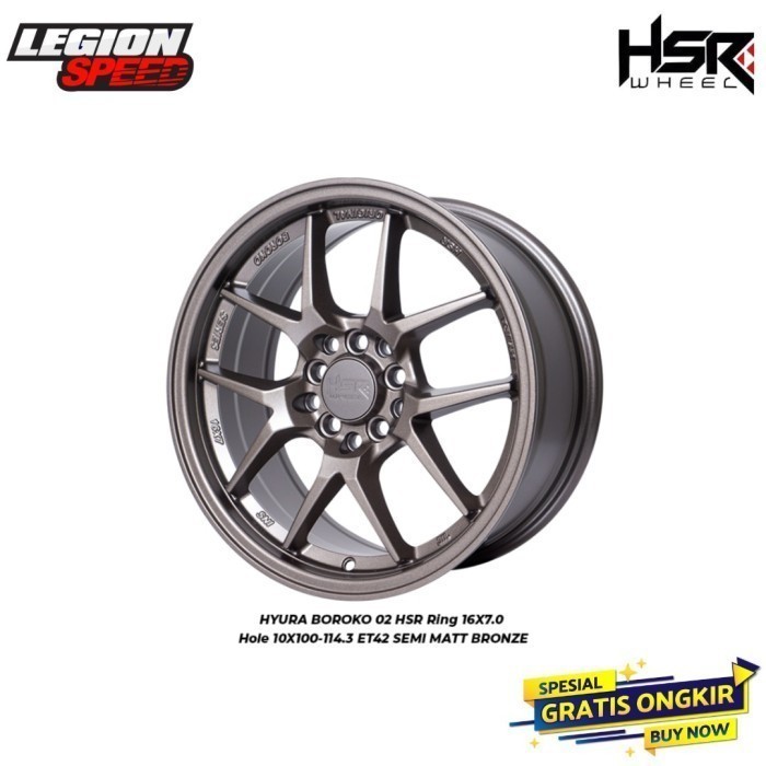 Ready Velg ring 16 HSR Boroko Hyura buat Ertiga Altis DLL