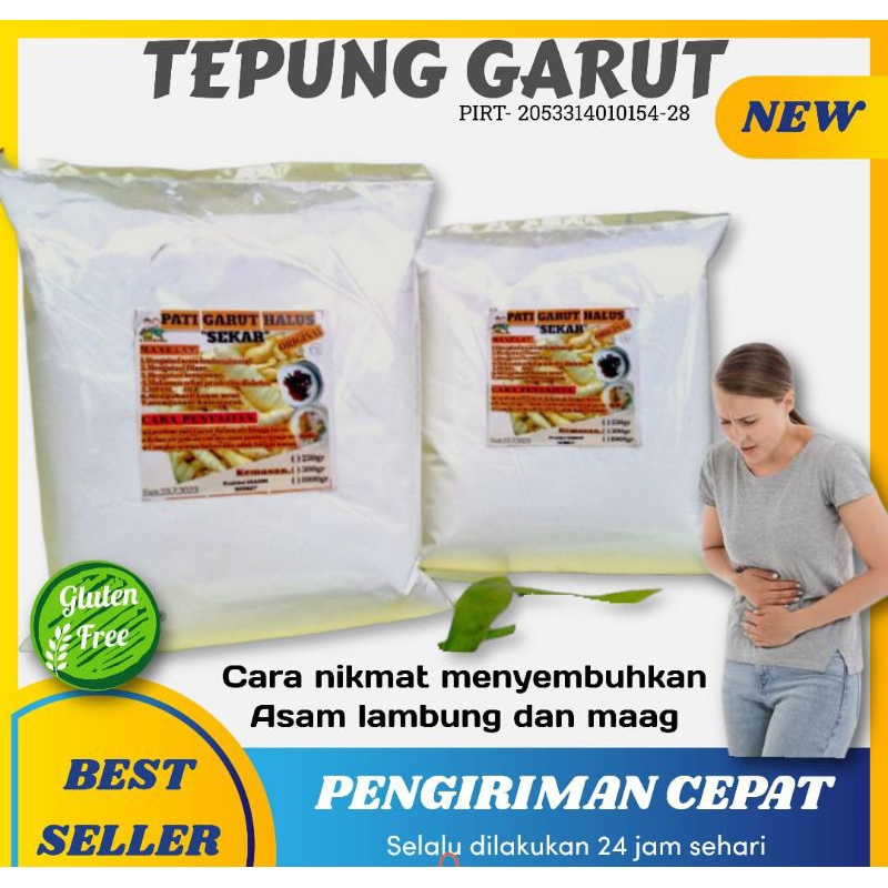 

Tepung garut asli 1KG | Pati garut ampuh atasi magg asam lambung gerd