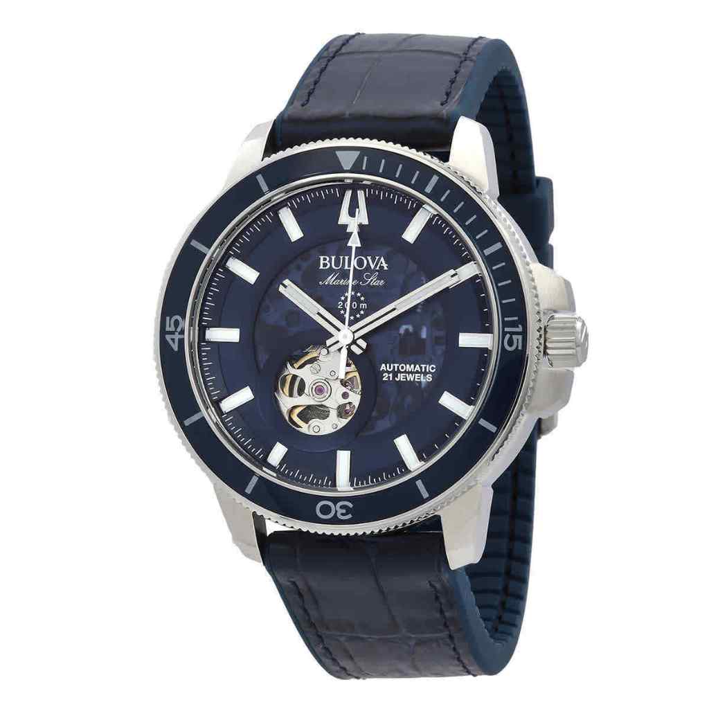 Bulova 96A291 Marine Star Automatic Blue Dial Men's Watch
