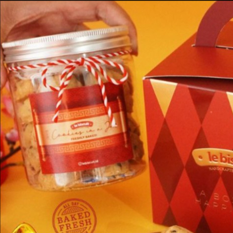 

le biscuit - Imlek & Valentine Hampers - Crunchy Double Chocolate Chip Cookies