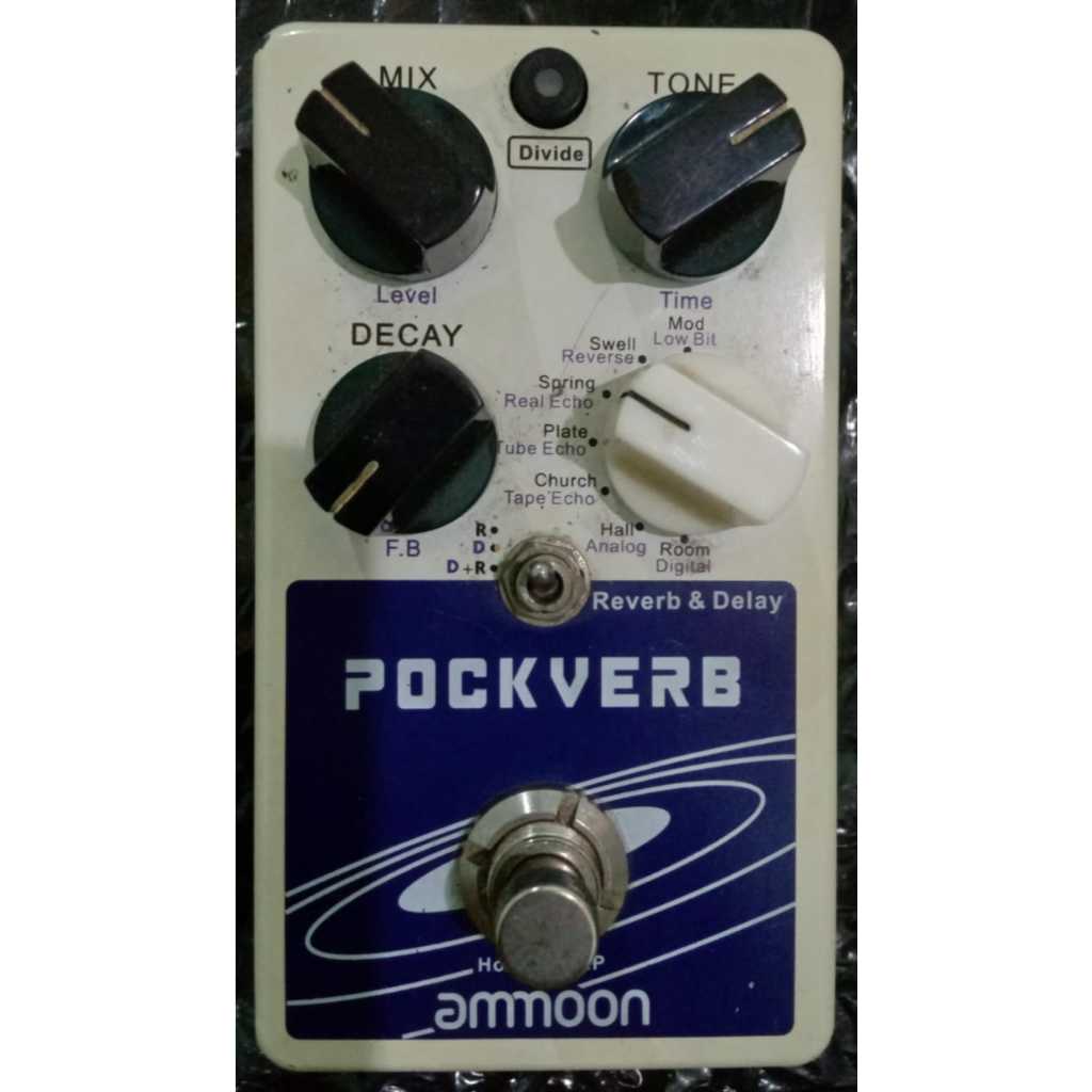 Pedal Efek Stompbox Ammon Pockerb Delay Reverb