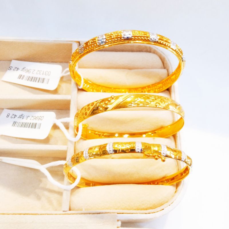 GELANG BANGKOK BULET EMAS KADAR MUDA 8K