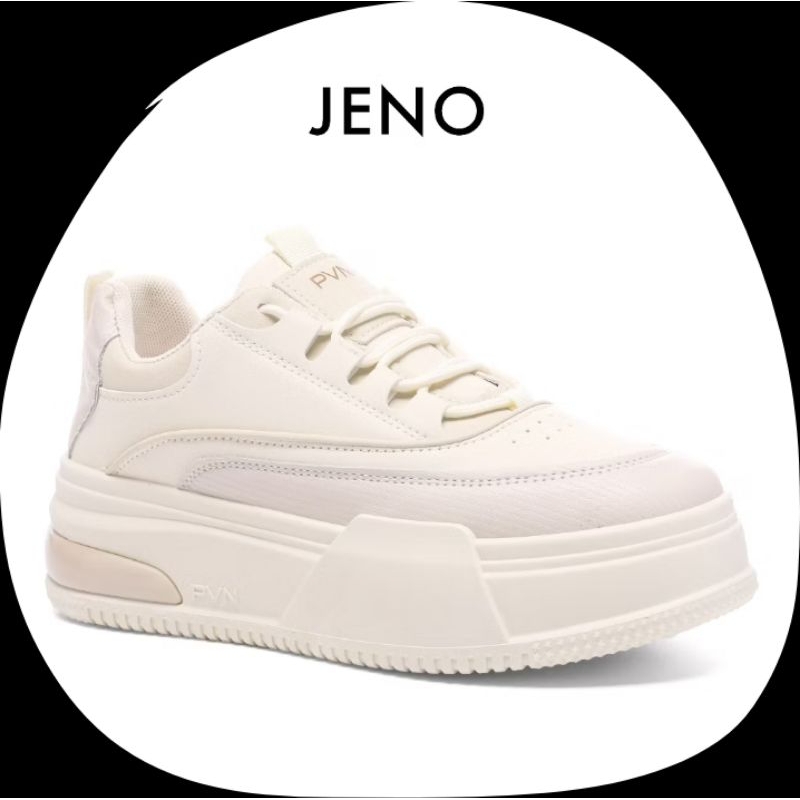 PVN JENO SEPATU SNEAKERS WANITA CASUAL SPORT CREAM 438